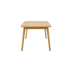 Table à manger rectangulaire bois avec rallonges en option 6 à 8 personnes Adèle