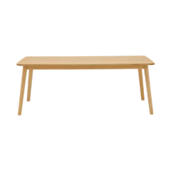 Table à manger rectangulaire bois avec rallonges en option 6 à 8 personnes Adèle