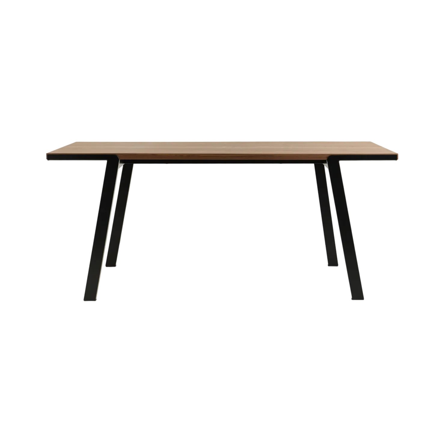 Table à manger rectangulaire bois pieds métal noir 6 personnes Drift