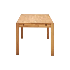 Table à manger rectangulaire chêne massif 6 personnes avec rallonges en option Luminescence