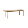 Table à manger rectangulaire extensible décor bois 8 à 10 personnes Simon