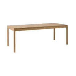 Table à manger rectangulaire extensible décor bois 8 à 10 personnes Simon
