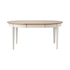 Table à manger ronde extensible bois massif 4 à 8 personnes Embellie