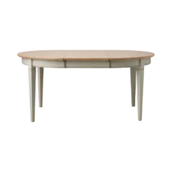 Table à manger ronde extensible bois massif 4 à 8 personnes Embellie