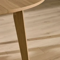 Table à manger ronde extensible bois 4 à 6 personnes Agatha