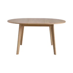 Table à manger ronde extensible bois 4 à 6 personnes Agatha