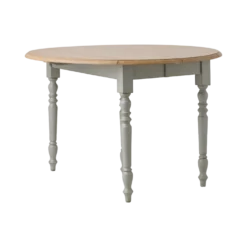 Table à manger à volets extensible bois massif 4 à 8 personnes Embellie