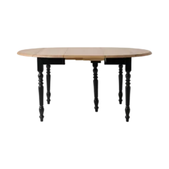 Table à manger à volets extensible bois massif 4 à 8 personnes Embellie