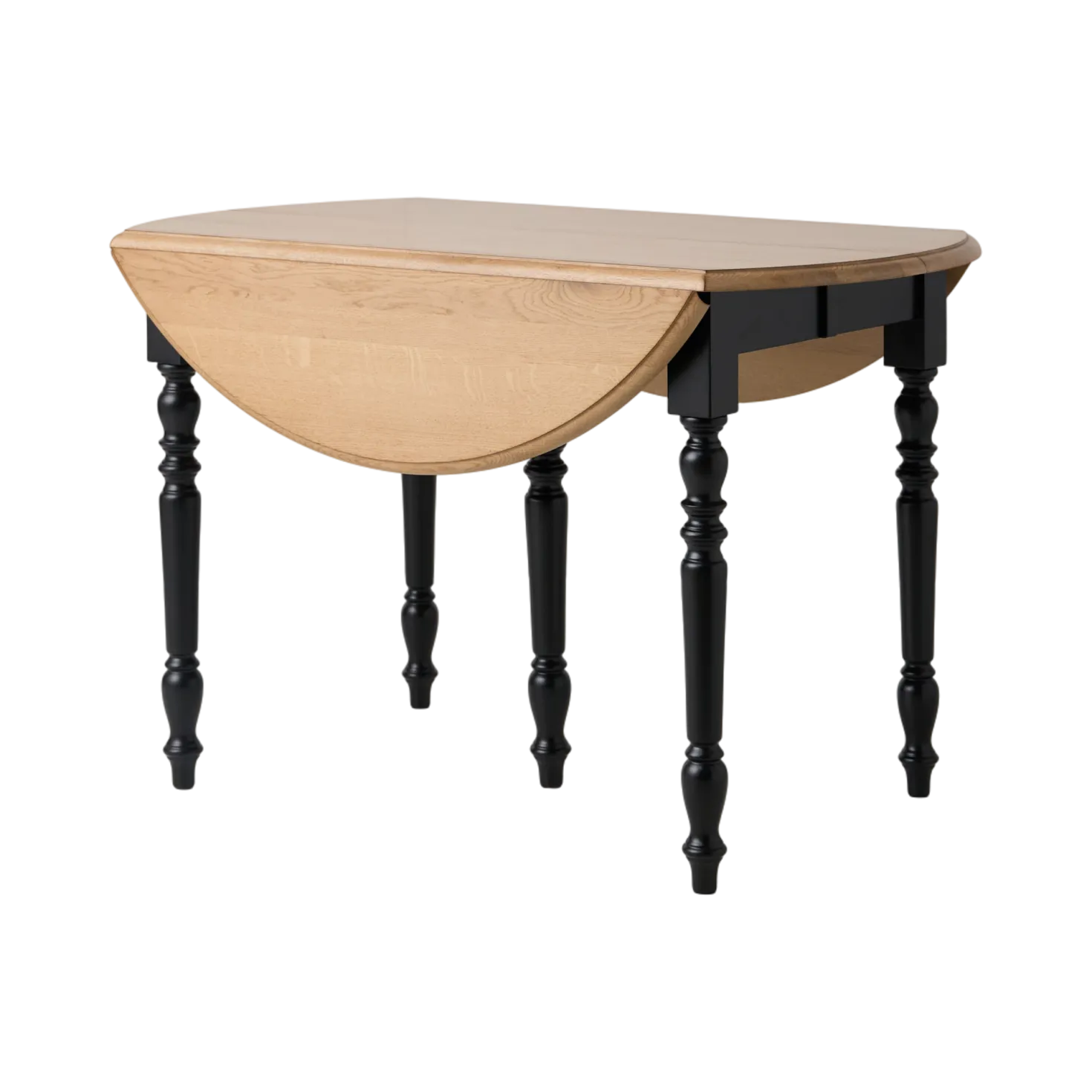 Table à manger à volets extensible bois massif 4 à 8 personnes Embellie