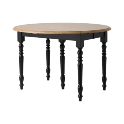 Table à manger à volets extensible bois massif 4 à 8 personnes Embellie