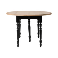 Table à manger à volets extensible bois massif 4 à 8 personnes Embellie