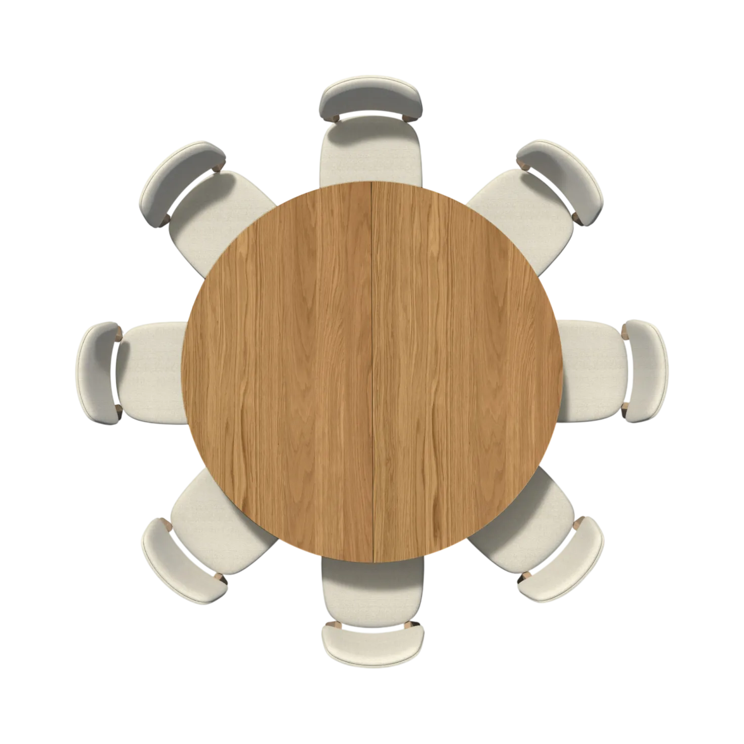 Table ronde bois 8 personnes Alba