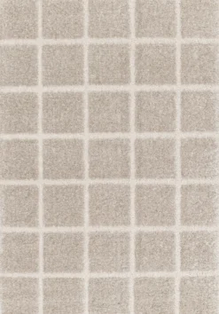 Tapis à carreaux Brune