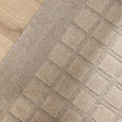 Tapis à carreaux en laine Orietta