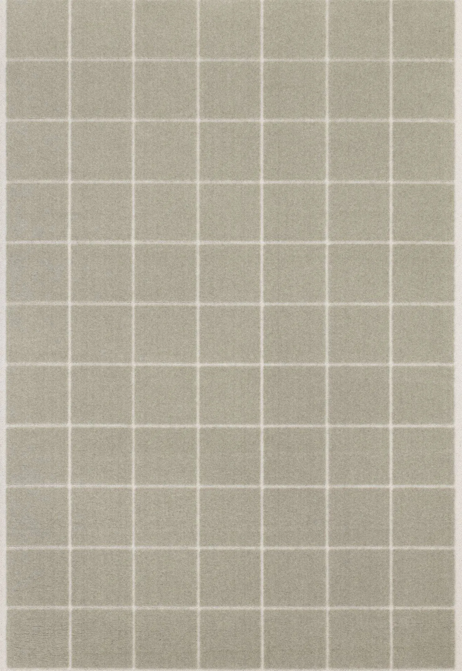 Tapis à carreaux en laine Othilie