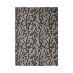 Tapis laine motif végétal Plantain