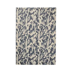 Tapis laine motif végétal Plantain
