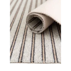 Tapis rayures laine et jute Blandine