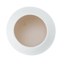 TERAPLAST Cache pot rond en céramique 28cm MURANO blanc