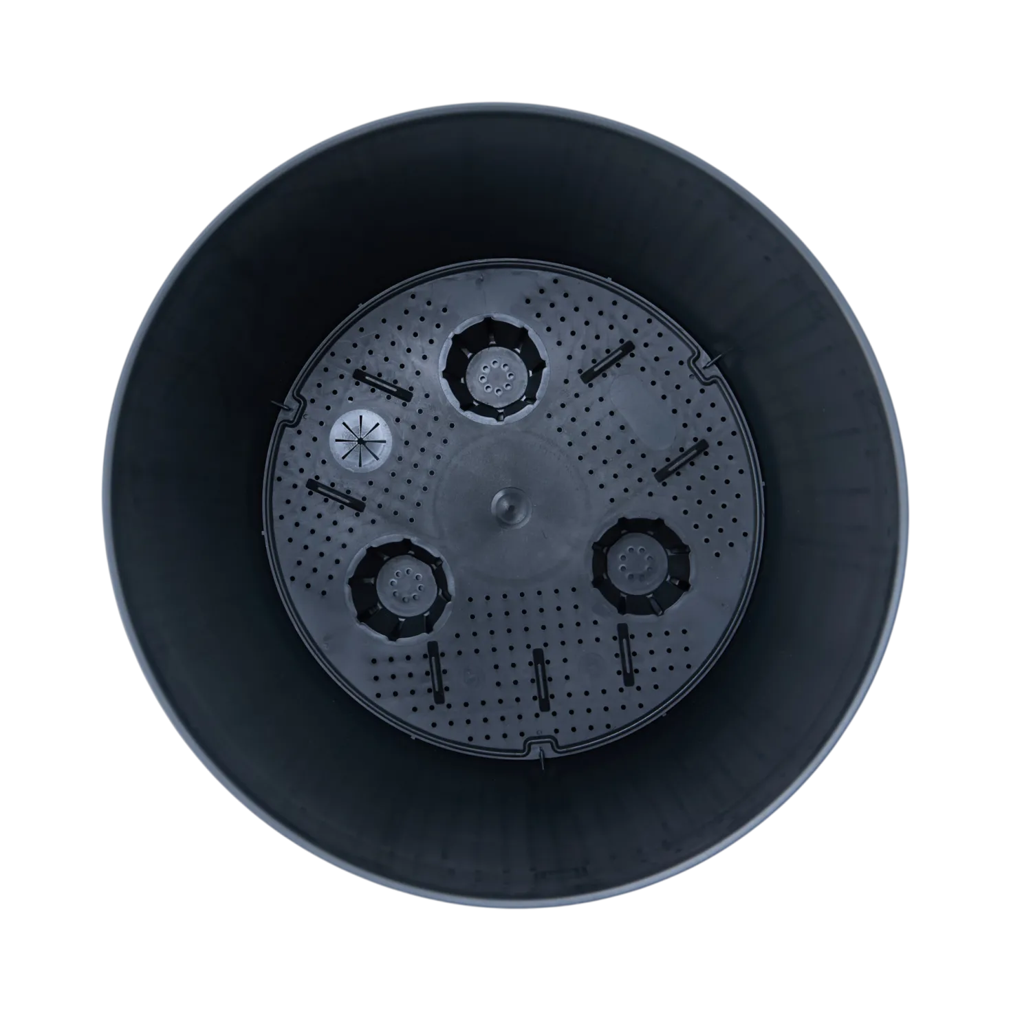 TERAPLAST Pot avec réservoir 38 cm OVER noir