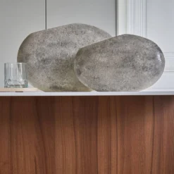 Vase céramique déco gris 27 cm Swen