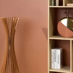 Vase céramique déco plat rond 31 cm Stellan