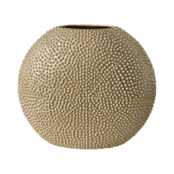 Vase céramique déco texturé doré 35 cm Sila