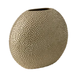 Vase céramique déco texturé doré 35 cm Sila