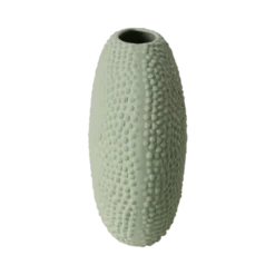 Vase céramique déco texturé vert d'eau 26 cm Sila